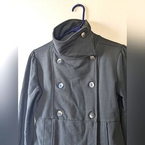 Converse One Star Army Green Double Breasted Lightweight Jacket - Size XS